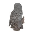 thumbnail image 2 of Hi-Line Gift Ltd Statue de Hibou sur Souche, Gris, 2 of 4