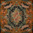thumbnail image 1 of Ahgly Company Tapis de Médaillon Rouge Traditionnel, 9' Carré, 1 of 6
