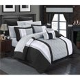 thumbnail image 1 of Chic Home CS5271-US Aura Complete Pintuck Embroidery Color Block Bedding, Sheets, Window Panel Collection Bed in a Bag Comforter Set Sheets - King - 24 Piece, 1 of 1
