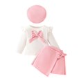 thumbnail image 2 of RXIRUCGD Hauts à Manches Longues et Col Rond pour Enfants Hommes et Femmes (Rose, Taille : 80), 2 of 9