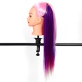 thumbnail image 2 of Greensen 26'' Colorful Salon Hairdressing Hair Training Practice Mannequin Model Head With One Free Comb, Mannequin Practice Head, Training Head, 2 of 4