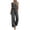 Gray#womens jumpsuit, variant on SZJXBUY Plus Size Occasion Jumpsuit Women Summer Casual Crewneck Sleeveless Jumpsuits Lace Trim Drawstring High Waist Wide Leg Overalls with Pockets for Vacation Wine,M