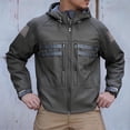 thumbnail image 1 of Veste d'Alpinisme pour Homme de Plein Air avec Coupe-Vent et Résistant à l'Eau, à Capuche, Multiples Poches et Manches Longues, 1 of 7
