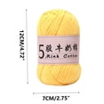 thumbnail image 3 of Milk Cotton Yarn for Crochet - Hand-Woven DIY Gradient Sections Dyed Baby Wool, Knitting & Craft Supplies (50g), 3 of 6