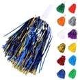 thumbnail image 3 of 2 Pcs Fournitures de Cheerleading à Main Fleur de Couleur Activités Sportives Performance Fournitures de Cheering Design en Éventail Bandes de Couleur Haute Densité Poignée Décorations de Fête pour Femmes Graduation Universitaire, 3 of 3