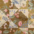 thumbnail image 1 of oneOone Polyester Spandex Brown Fabric Florals Sewing Material Print Fabric By The Yard 56 Inch Wide, 1 of 4