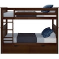 thumbnail image 4 of BEDSMART Lits Superposés Simple sur Simple en Bois Massif avec Rangement / Espresso, 4 of 7