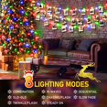 thumbnail image 3 of KNONEW 197FT 500 LED Christmas Lights Outdoor String Lights 8 Modes & Memory Fairy Light Plug in Waterproof LED String Lights for Xmas Yard Tree Wedding Party Holiday Decorations (Multicolor), 3 of 8