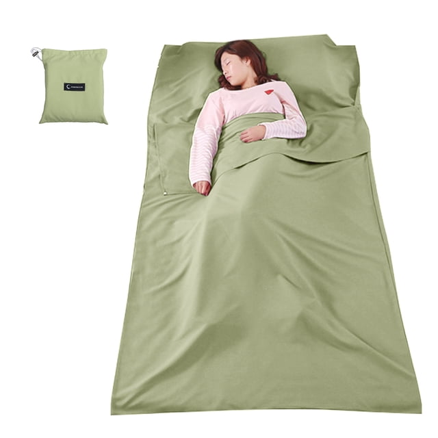 Doublure de Sac de Couchage Légère Sac de Couchage Plein Air Camping Hôtel Voyage