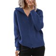 thumbnail image 1 of LUXUR Manteau d'Hiver Chaud à Manches Longues pour Femmes Bleu, 1 of 2