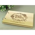 thumbnail image 3 of Handmade Personalized Guest Book Rustic Wedding Wood Engraved Advice Book Photo Album Custom Scrapbook., 3 of 6