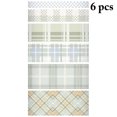 thumbnail image 2 of Craft Tape Plaid Pattern 6 Rolls DIY Colorful 6.56ft Masking Tape Planner Tape, 2 of 6