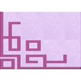 thumbnail image 1 of Ahgly Tapis Rectangulaire Lavable en Machine Orchidée Violet, 2 Pieds x 5 Pieds, 1 of 7