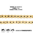 thumbnail image 2 of Niche Gold 525 X-Ring Chain 124 Links With Master Link Motorcycle 519-CDC2504H, 2 of 4
