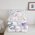 thumbnail image 4 of Erosebridal Watercolor Flower Bedding Twin Comforter Set, Colorful Butterfly Down Comforter, 2 Pieces, Lightweight, 4 of 6