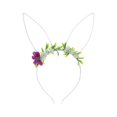 thumbnail image 2 of Serre-tête Oreilles de Lapin Décoration Serre-Tête d'Amusement Oreilles de Lapin Décoration de Pâques Oreilles de Lapin Fleur Simulée Serre-Tête Décoration, 2 of 6