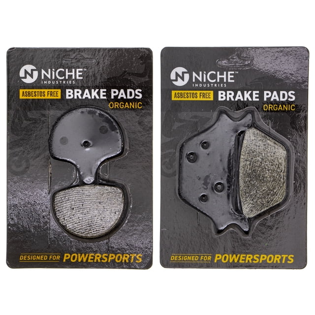 Niche Complete Organic Brake Pad Set for Harley-Davidson Dyna Motorcycle MK1002611