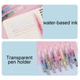 thumbnail image 4 of Cheapark Roller Pen Liquid Ink Ballpoint Writing Note Taking Use Back to School 6 Pcs Colorful Smooth Writing Office Stationery Pen, 4 of 6