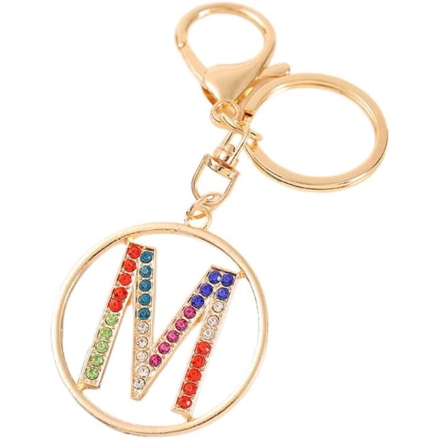 Letter Keychain,26 Letters A-Z Decorative Letter Keychain,Name Keychain for Women Girls Men Teenager Gift
