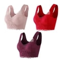 thumbnail image 1 of Timegard Plus Size Bras for Women Full-Coverage High Support Lace Wireless Comfortable Everyday Bras, 1 of 5
