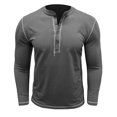 thumbnail image 2 of RXIRUCGD Blouse à Manches Longues Col Rond pour Hommes, Gris Foncé, Taille : TG, 2 of 5