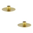 thumbnail image 2 of Thinsony Pillar Candle Holder Candlelight Home Decor Party for Dining Christmas Gold Large 2Set, 2 of 6