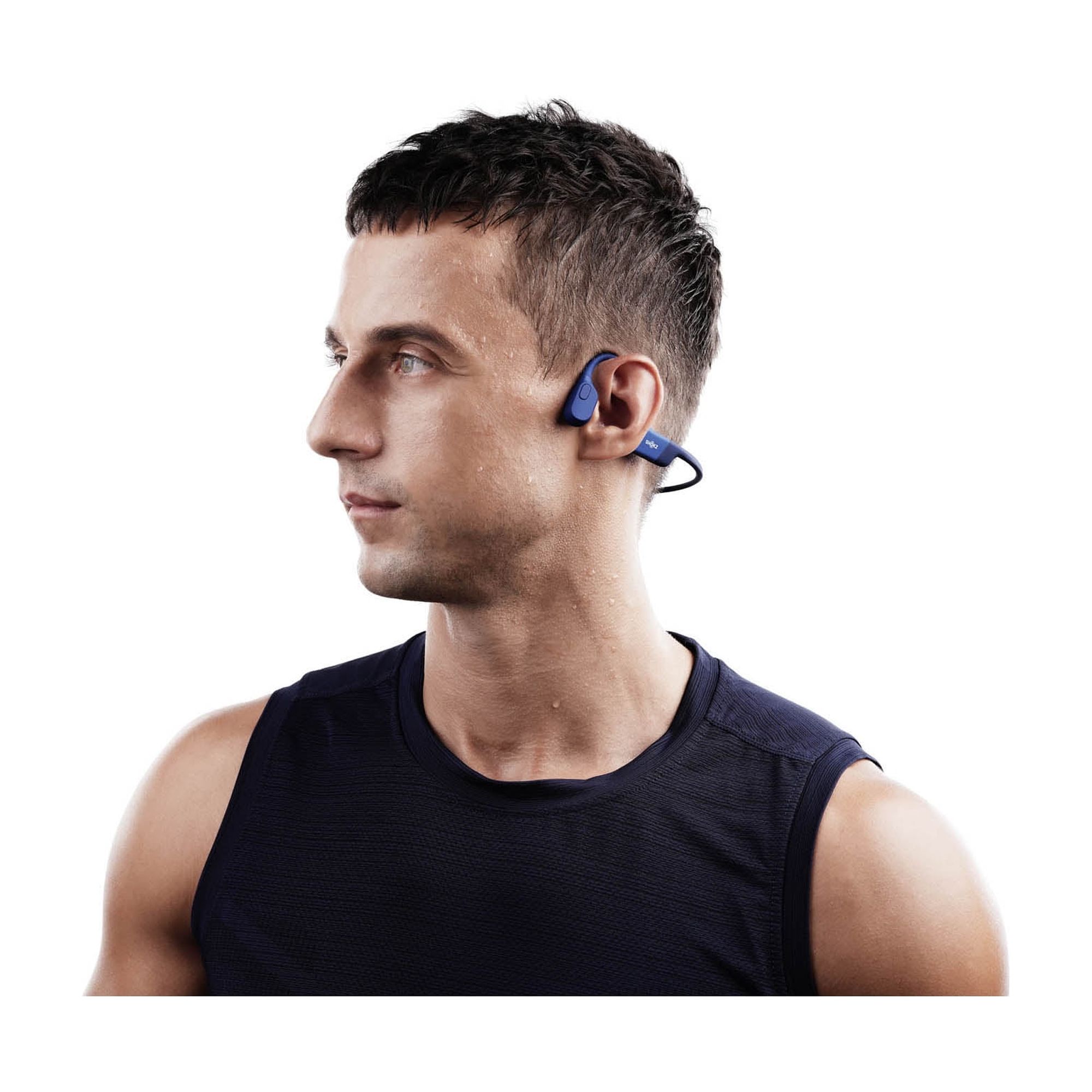 Shokz - OpenRun, CASQUE DE SPORT A CONDUCTION OSSEUSE, bleu