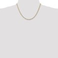 thumbnail image 2 of 14k Yellow Gold 18 Inch 3mm Concave Figaro Chain Necklace Pendant Charm, 2 of 9