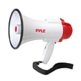thumbnail image 1 of Pyle Compact Megaphone/Bullhorn with Siren Alert, 10-second Memory Playback Record Mode and Adjustable Volume Control - White, 1 of 2