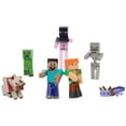 thumbnail image 4 of Minecraft World Builders Pack with 7 Action Figures in 3.25-inch Scale, Starter Collection, 4 of 6