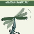 thumbnail image 4 of Outsunny 3-Seat Patio Swing, Outdoor Swing with Adjustable Canopy, 4 of 10