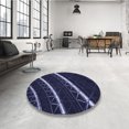 thumbnail image 4 of Ahgly Tapis Rectangulaire Lavable en Machine Intérieur Transitionnel Violet Pervenche Profond, 5 Pieds x 8 Pieds, 4 of 7