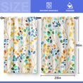 thumbnail image 4 of Colorful Leaves Kitchen Curtains - Floral Spring Botanical Tier Cafe Curtains Farmhouse Country Small Window Curtains for Bathroom Living RV Rod Pocket Window Drapes 36 Inch 2 Panels Set 28 "x36", 4 of 5