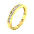 thumbnail image 2 of Bague de Mariage à Canaux 1/4 Ctw Diamond en Or Jaune 10 K, 2 of 2