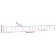 thumbnail image 4 of vidaXL Garden Raised Bed Powder-coated Steel 620x80x36 cm Grey, 4 of 4