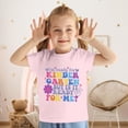thumbnail image 4 of TZEWGL Mignon Imprimé Lettre Manches Courtes Col Rond Chemise Basique pour Tout-Petit Blouse pour Enfants Taille 6-7T, 4 of 5