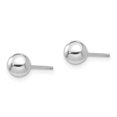 thumbnail image 2 of 14K White Gold Madi K Polished 5mm Ball Post Earrings, 2 of 2