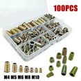 thumbnail image 3 of 100 Pcs Kit d'Écrou Rivet à Extrémité Ouverte en Acier au Carbone Métrique Nutsert M4 M5 M6 M8, 3 of 8