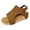 Coffee, variant on Women's Orthopedic Wedge Sandals Open Toe Platform Heels Adjustable Ankle Strap Wedges for Daily Casual Summer Outdoor Vacation Brown Size 9