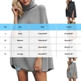 thumbnail image 4 of Erwazi Chandails à Col Roulé pour Femmes, Tricotés, Manches Longues, Tuniques Décontractées, Unis, Amples, Chauds, Chandails à Enfiler pour Femmes pour l'Automne et l'Hiver, 4 of 4