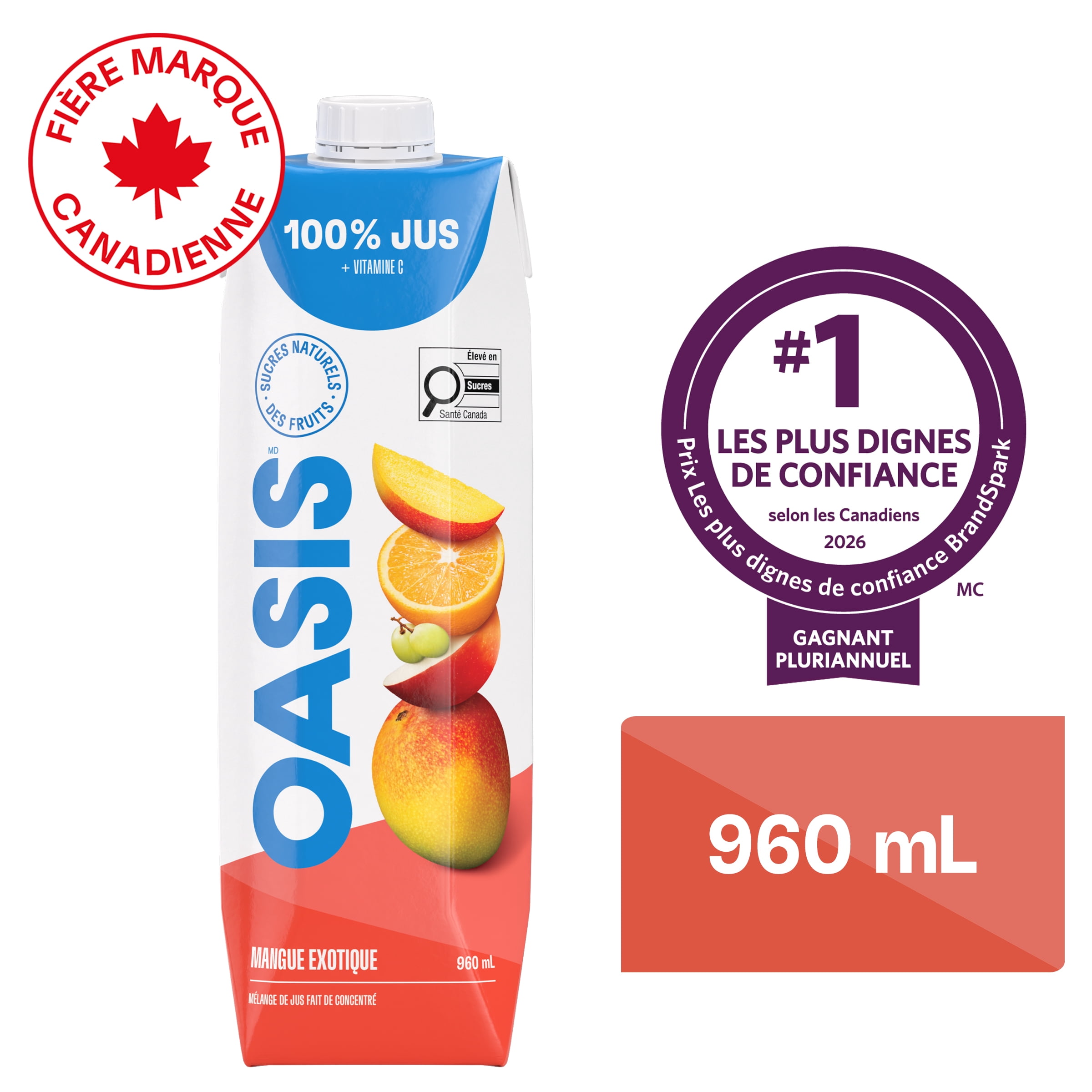 Oasis Jus de Fruits Mangue Exotique 960 ml