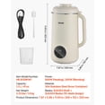 thumbnail image 4 of VEVOR 8-in-1 Nut Milk Maker, 41 oz Soy Milk Maker Machine with 10 Blades, for Homemade Oat, Nut, Soy, Juice, Milkshake, Rice Cere, 4 of 9