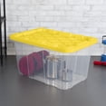 thumbnail image 3 of Sterilite 102L Industrial Storage Box, Yellow, 4 Pk, 3 of 9