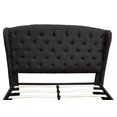 thumbnail image 3 of Best Master Frances Solid Wood/Fabric Upholstery Queen Platform Bed in Black, 3 of 3