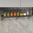 thumbnail image 3 of EDTara 72"x12" Stainless Steel Wall Shelf with Adjustable Backsplash & Brackets, 3 of 6