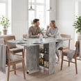 thumbnail image 2 of HOMCOM Folding Dining Table, Drop Leaf Table with 2-tier Shelves, 2 of 10