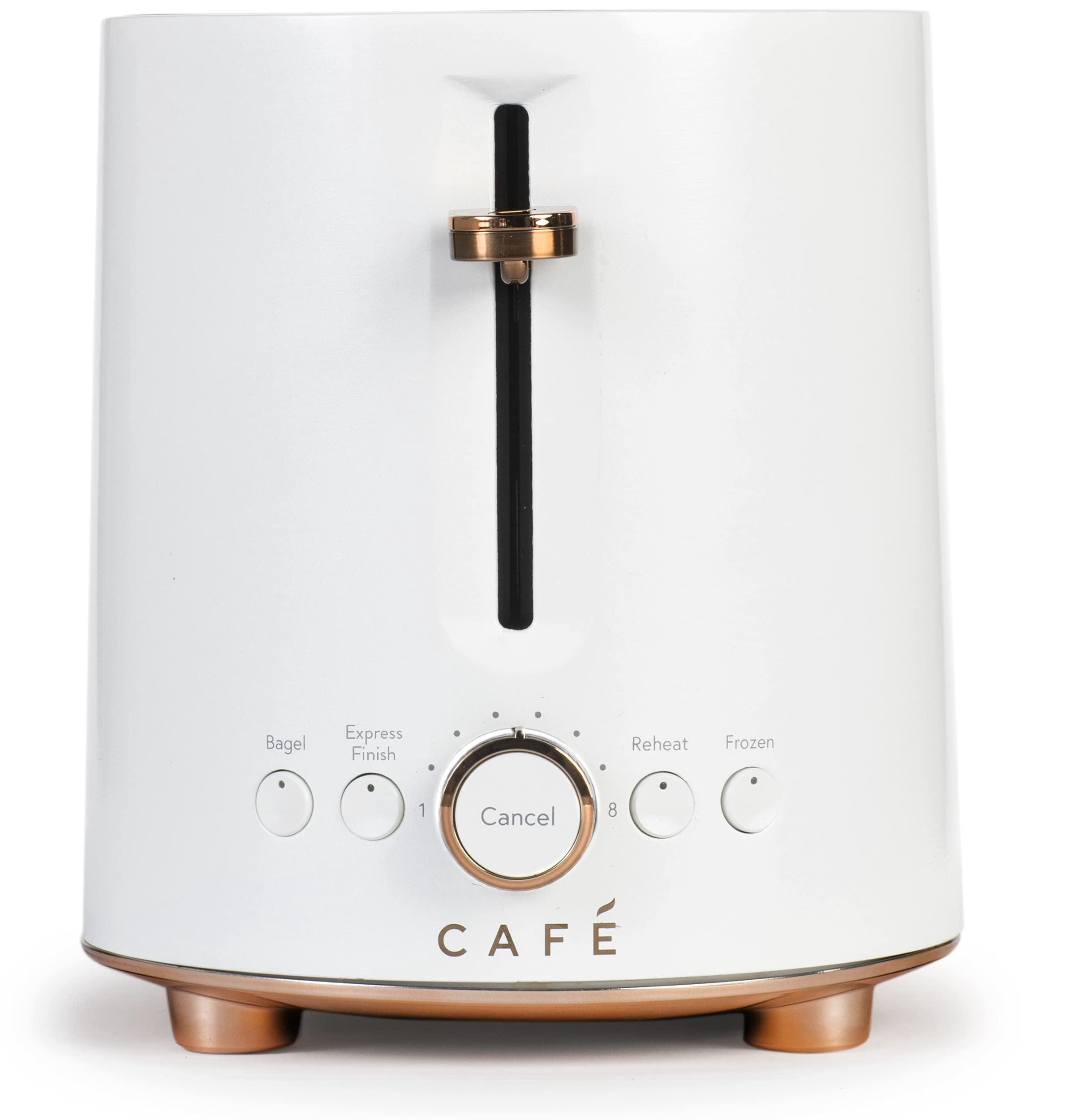 Caf&eacute; Express Finish 2-Slice Toaster | Extra-Wide Slots, Extra Lift for Waffles, Pastries, Texas Toast & More | 4 Pre-Set Functions, 8 Shade Op