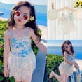 thumbnail image 2 of Girls Swimsuit 1 Piece Bathing Suits Quick Dry Cute Kids Bathing Suits Girls 3-4 Years, 2 of 9