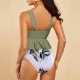 thumbnail image 4 of TIMIFIS Maillot de Bain Bikini Taille Haute pour Femme, Imprimé Floral, à Nouer, Deux Pièces, 4 of 7