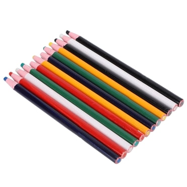 12 Pcs Craies de Cire de Marquage pour Vêtements, Craies de Cire de Dessin Colorées